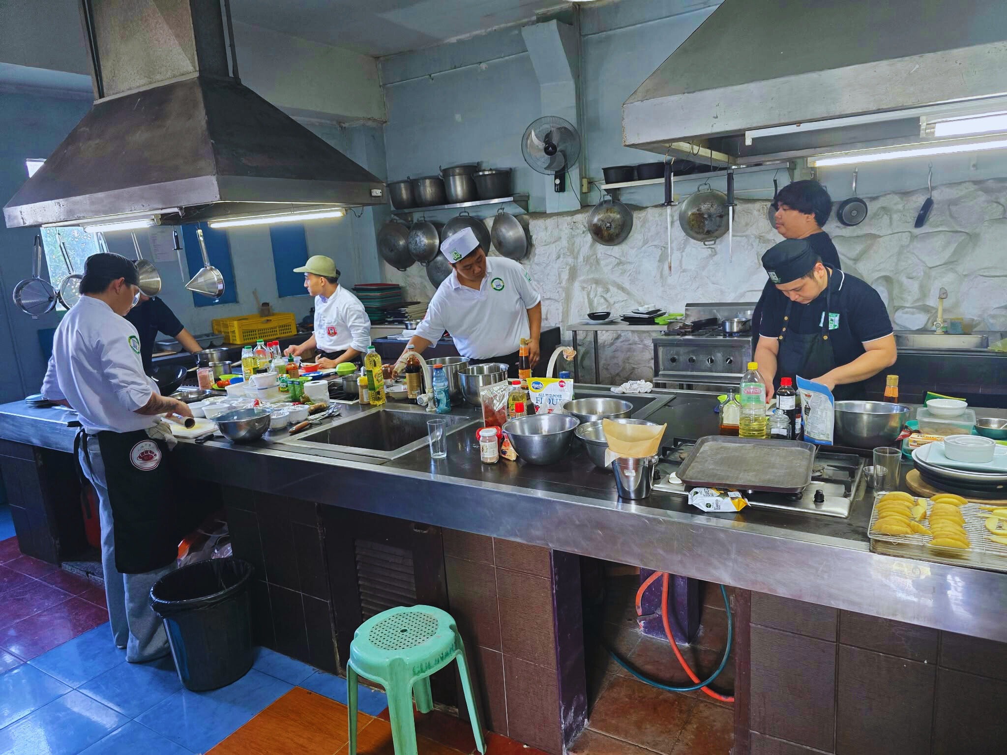 Students at OLMA Culinary Arts school in Bulacan